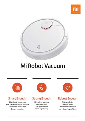 Xiaomi SDJQR02RR - Aspirador Robótico, Autocargado, Súper fuerte succió, Blanco