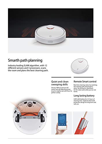Xiaomi SDJQR02RR - Aspirador Robótico, Autocargado, Súper fuerte succió, Blanco