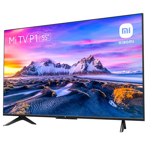 Xiaomi Smart TV P1 55 Pulgadas (Frameless, UHD, Triple Tuner, Android 10.0, Prime Video,Netflix,google assistant, Compatible con Alexa, bluetooth, 3 HDMI, 2 USB) [Model 2021]