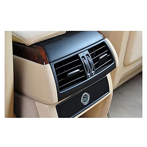 XIAOSHEN Sym Consola de Centro Trasero Outlet de Aire Fresco de Salida de ventilación de ventilación Encaja para Fit For BMW X5 E70 X6 E71 Aire (Color Name : Black)