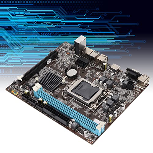 XINL Combinación de CPU de Placa Base, Placa Base de PC de Transmisión Rápida de Energía DDR3 con Cable Deflector para Computadoras de Escritorio para LGa 1151 para