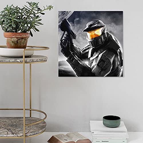XIONGJIE Halo Combat Evolved Anniversary Poster Pintura decorativa lienzo arte de la pared de la sala de estar carteles pintura dormitorio 50 × 50 cm