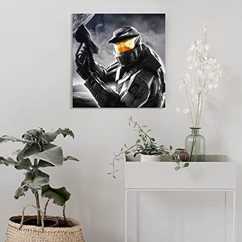 XIONGJIE Halo Combat Evolved Anniversary Poster Pintura decorativa lienzo arte de la pared de la sala de estar carteles pintura dormitorio 50 × 50 cm