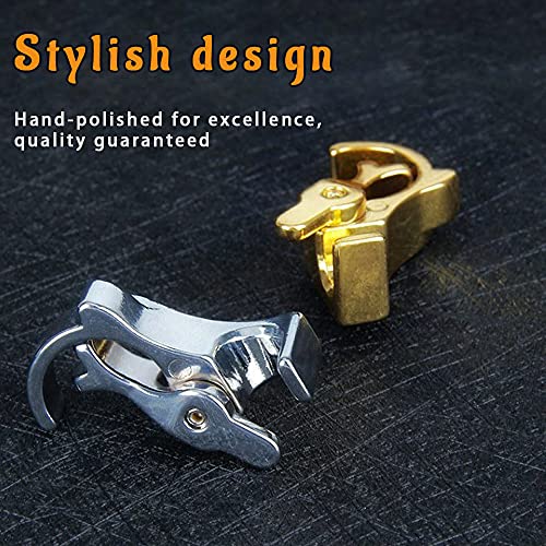 XiXiRan Anillo de Cigarrillo, Cigarrillo Anillo, Anillo de Cigarrillos Titular, Anillo de Soporte de Cigarrillo, Anillo de Dedo del Cigarrillo, para ConduccióN de Juegos, 2 Piezas(Oro Y Plata)