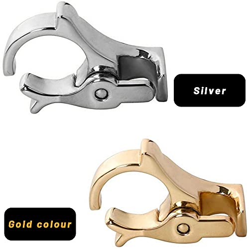 XiXiRan Anillo de Cigarrillo, Cigarrillo Anillo, Anillo de Cigarrillos Titular, Anillo de Soporte de Cigarrillo, Anillo de Dedo del Cigarrillo, para ConduccióN de Juegos, 2 Piezas(Oro Y Plata)