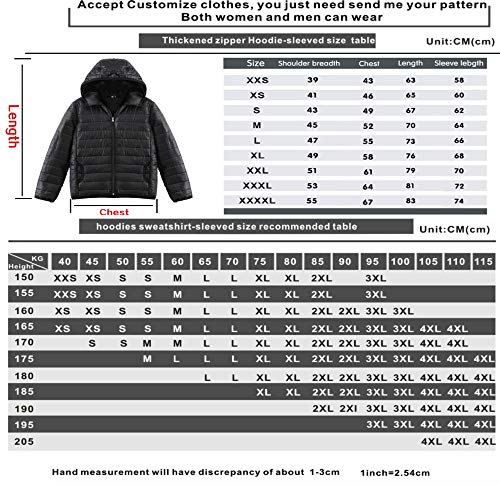 XJXDWY Chaqueta Encapuchado De Mujer Abrigo De Plumón Ligera Abrigo De Algodón Cálida Ropa Deportiva Impermeable Al Aire Libre Ropa De Invierno Impresión Multicolor Código Ou Christmas Blanco S