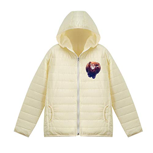 XJXDWY Chaqueta Encapuchado De Mujer Abrigo De Plumón Ligera Abrigo De Algodón Cálida Ropa Deportiva Impermeable Al Aire Libre Ropa De Invierno Impresión Multicolor Código Ou Christmas Blanco S
