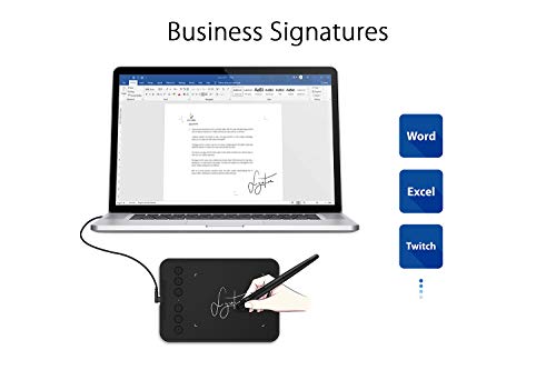 XP-PEN Deco mini4 Tableta Gráfica de Dibujo | Portátil(Niveles de Presión 8192) | con Lápiz sin Batería (8192 Niveles) | con Software ArtRage Lite | Compatible con Windows, Mac, Android