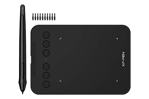 XP-PEN Deco mini4 Tableta Gráfica de Dibujo | Portátil(Niveles de Presión 8192) | con Lápiz sin Batería (8192 Niveles) | con Software ArtRage Lite | Compatible con Windows, Mac, Android