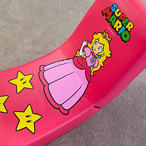 XRocker - Silla Gaming Rosa Super Mario All-Star Con Personaje Princesa Peach (Nintendo Switch)