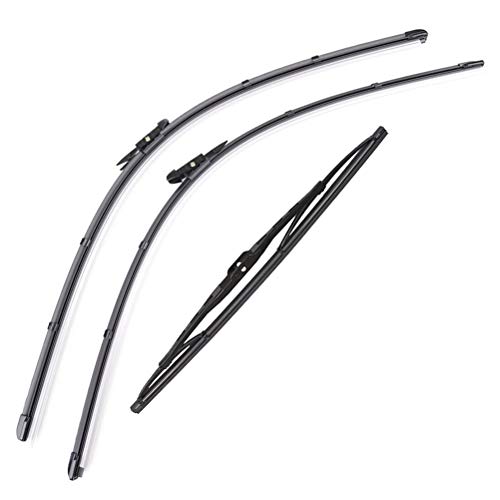 Xukey escobillas limpiaparabrisas delanteras y traseras para Q7 4L 2006-2015(juego de 3)