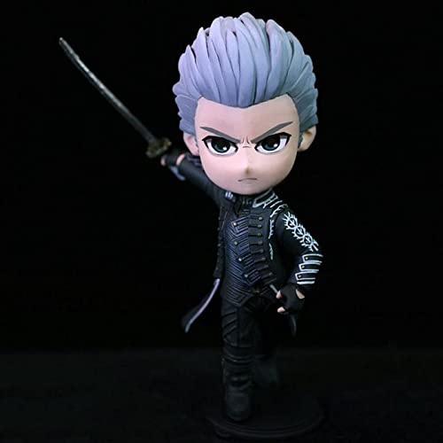 XYZLEO Devil May Cry 5 Figura de acción de Anime muñeca de Personaje PVC Vergil Modelo Coche Escritorio Estatua Decorativa Juguete de rol Anime Fans 10CM