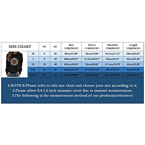 YANFANG Sudadera Casual Estampada para Mujer, Te Poneré En Un BalóN Y Ayudaré A La Gente Buscar Que Dejes De Jugar Conmigo,Sudadera Manga Larga con Estampado Blusa Informal, Jersey,2-Negro,XL