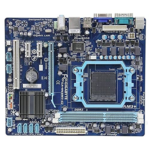 YAOUFBZ Fit for Gigabyte GA-M68MT-S2 GA-M68MT-S2P Placa Base de Escritorio 630A Socket AM3 DDR3 8G M68MT-S2 M68MT-S2P Placa Base USB2.0 VGAPlaca Base de computadora de Escritorio