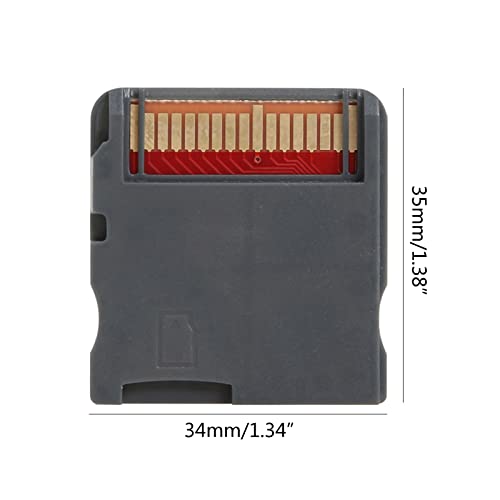 YAQINUO Adaptador de madera de la tarjeta de memoria del videojuego R4 para NDS MD GB GBC FC PCE