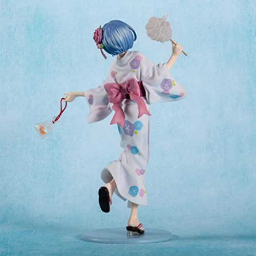 YEARGER Figura De Acción Re: Zero - Starting Life In Another World: 24cm Rem (Kimono Version) Modelo Estatua 3D PVC Multar Boxed Juguetes Regalos Muñeca