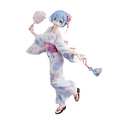 YEARGER Figura De Acción Re: Zero - Starting Life In Another World: 24cm Rem (Kimono Version) Modelo Estatua 3D PVC Multar Boxed Juguetes Regalos Muñeca
