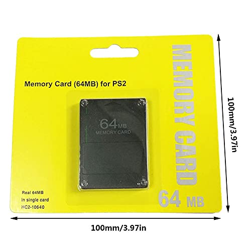 Ygerbkct Tarjeta de memoria con tarjeta de almacenamiento de capacidad suficiente compatible con accesorios electrónicos PS2