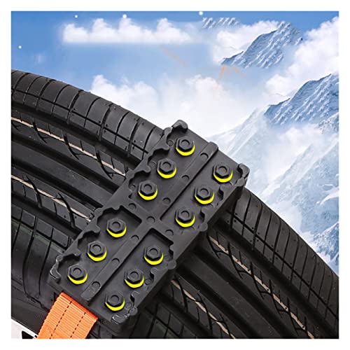 YIBANG-DIANZI Cadenas de Nieve Neumático de Coches Cadena de Nieve Snow SUV Coche Off-Road Vehículo Emergencia Escape Cadena de Nieve para Coches pasajeros SUV Pastillas de Camiones (Pcs : 2pcs)