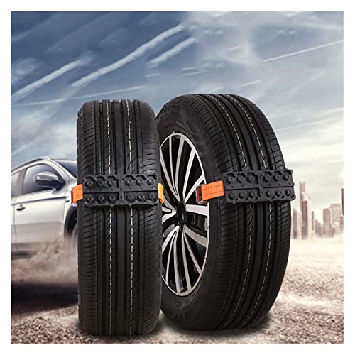 YIBANG-DIANZI Cadenas de Nieve Neumático de Coches Cadena de Nieve Snow SUV Coche Off-Road Vehículo Emergencia Escape Cadena de Nieve para Coches pasajeros SUV Pastillas de Camiones (Pcs : 2pcs)