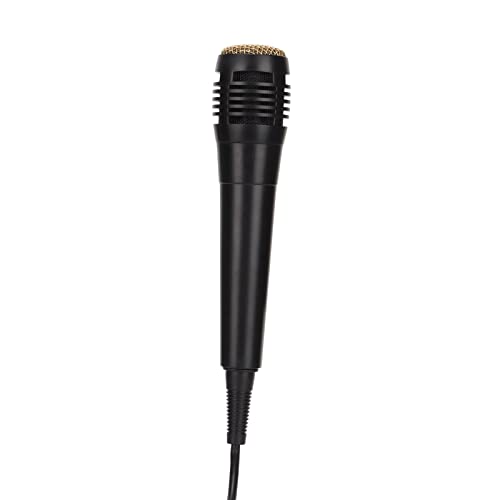 Yivibe Micrófono de Karaoke con Cable, Plug and Play Ligero, Sonido Preciso, Cable de 10 Pies, Micrófono con Cable para Wii para Juegos de Música