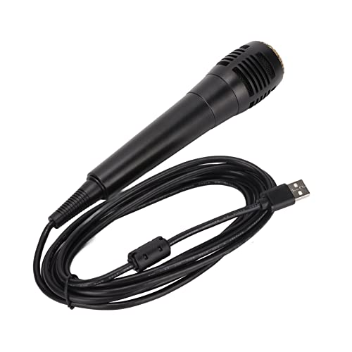 Yivibe Micrófono de Karaoke con Cable, Plug and Play Ligero, Sonido Preciso, Cable de 10 Pies, Micrófono con Cable para Wii para Juegos de Música