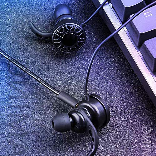 Yiwa - Auriculares de diadema 7.1 para juegos con doble micrófono, para PC y gamer, con control de volumen, para pubg PS4 CSGO