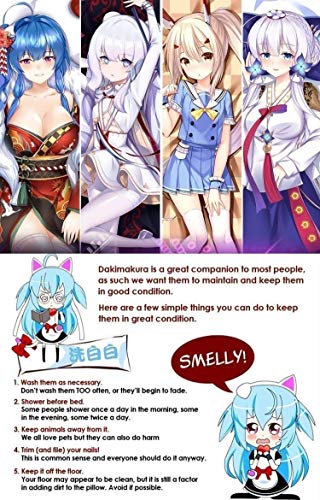 YIYANGFAN Anime Attack on Titan Pillow Cases Hugging Body Bedding Fundas de almohada Covers E46,2 Vías camiseta 50 x 160 cm