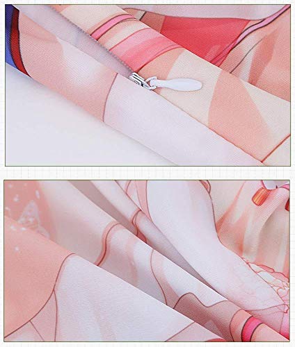 YIYANGFAN Fundas de almohada de anime Attack on Titan para abrazar el cuerpo de la ropa de cama, fundas de almohada e103, piel de melocotón 50 x 160 cm