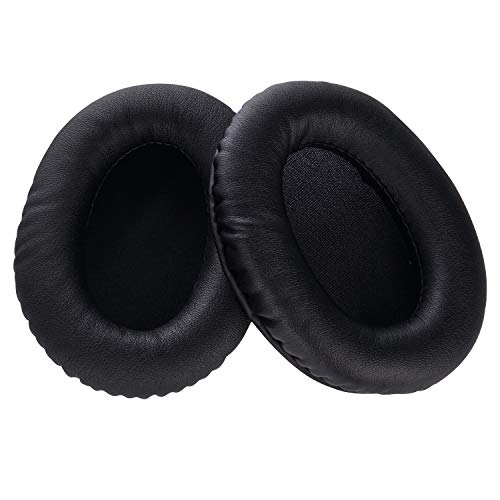 Yizhet Almohadillas Auriculares Compatible con Kingston HyperX Cloud II Gaming/Cloud Flight/Cloud Alpha 1 Par Cascos Almohadillas de Repuesto Espuma para Kingston HyperX Auriculares (Negro)