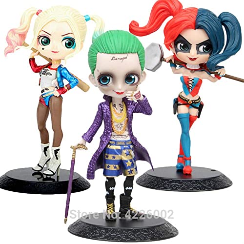 ykop Anime Model, Harley Quinn Joker - Figuras de acción de PVC, suicidio, dibujos animados, anime, coleccionables, 15 cm, Harley Quinn (Harley Quinn)