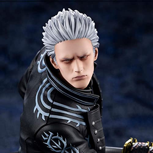 YLJXXY Devil May Cry 5 Figuras De Acción Coleccionables,Vergil Anime Estatua De Modelo, 1/8 PVC Ambiental Protección Materiales Hecho A Mano Adornos Regalo