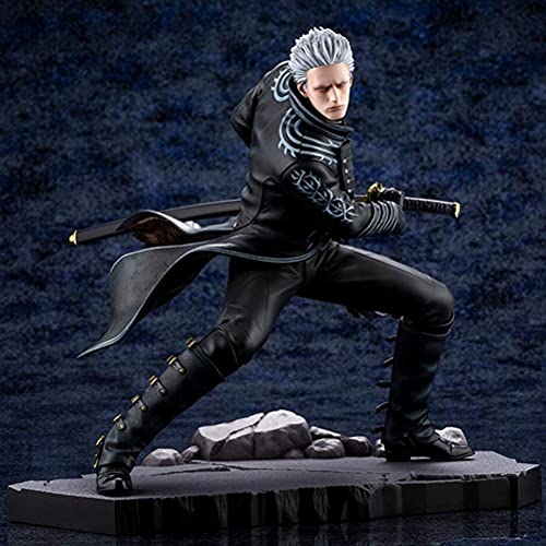 YLJXXY Devil May Cry 5 Figuras De Acción Coleccionables,Vergil Anime Estatua De Modelo, 1/8 PVC Ambiental Protección Materiales Hecho A Mano Adornos Regalo