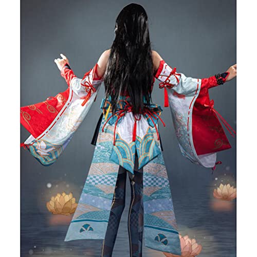 YLJXXY Naraka: Bladepoint Traje de Cosplay Naraka Hutao Conjunto Completo de Traje de Cosplay, Ropa de Cosplay de Anime, Disfraz de Halloween, XL