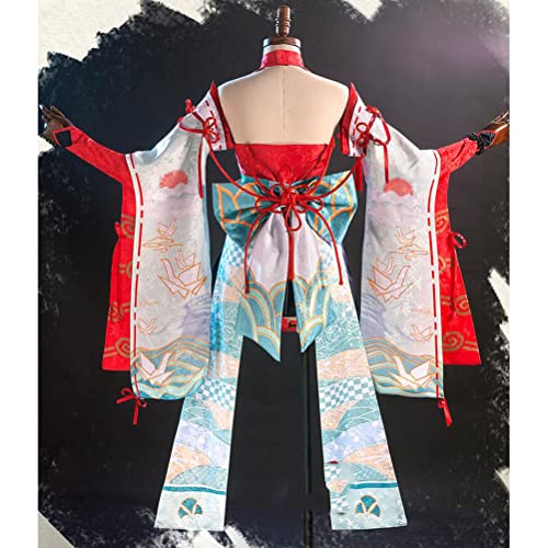 YLJXXY Naraka: Bladepoint Traje de Cosplay Naraka Hutao Conjunto Completo de Traje de Cosplay, Ropa de Cosplay de Anime, Disfraz de Halloween, XL