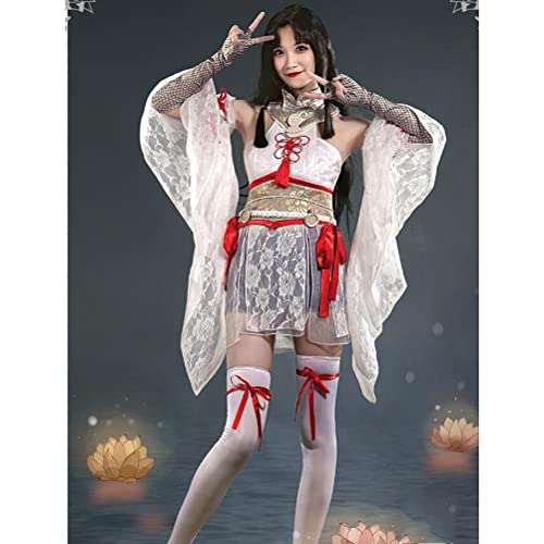 YLJXXY Naraka: Bladepoint Traje de Cosplay Tsuchimikado Hutao Conjunto Completo de Traje de Cosplay, Ropa de Cosplay de Anime, Disfraz de Halloween, M