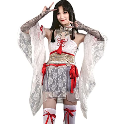 YLJXXY Naraka: Bladepoint Traje de Cosplay Tsuchimikado Hutao Conjunto Completo de Traje de Cosplay, Ropa de Cosplay de Anime, Disfraz de Halloween, M