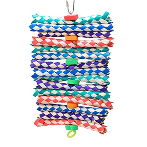 YO-HAPPY Juguetes para pájaros, Juguete para Tirar de Espuma, para rasgar, Loro, triturar, Masticar, Jaula Colgante, Juguetes con Gancho para Budgie Finch Cockatiel Quaker