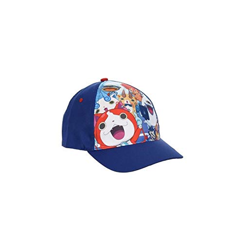Yo-Kai Watch Gorra de béisbol para niños y niñas, color rojo y azul azul S