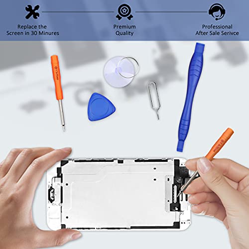 Yodoit Pantalla para iPhone 6 Táctil LCD Reemplazo Blanco, 4.7 Pulgadas Display y Digitalizador Táctil Vidrio con Herramientas