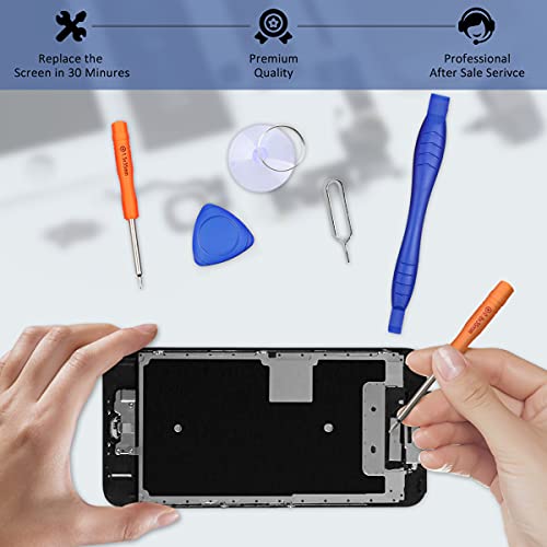 Yodoit Para iPhone 6s LCD Pantalla y Montaje Digitalizador Pantalla Táctil de Cristal Reemplazo con Marco + Kit de Herramientas de Reparación (4.7 pulgadas de Negro)