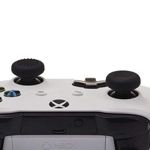 YoRHa Profesional Thumb Grips Thumbstick de los Pulgares Cubierta del Joystick (Negro) Extra Alto 8 Unidades Paquete para Xbox One, Xbox One X, Xbox One S, Switch Pro Controller Mando