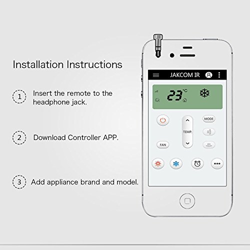 Yosoo - Mando a distancia universal IR para iPhone 5, 5S, 6, 6S Plus, iPad Air Mini iOS, 3,5 mm