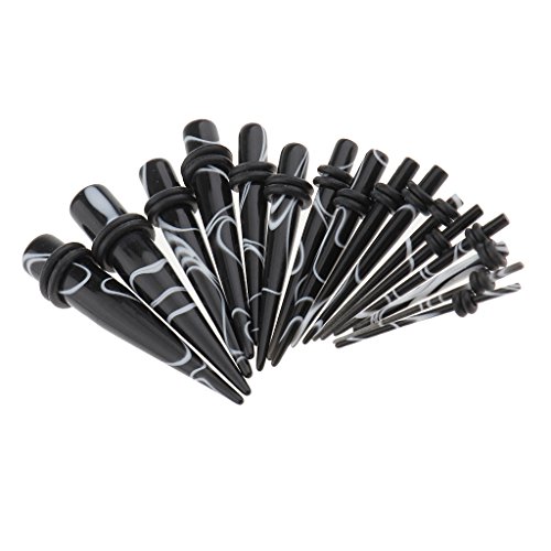 yotijar Juego de 32 dilatadores de oreja, dilatadores de oreja, juego de 32 unidades,