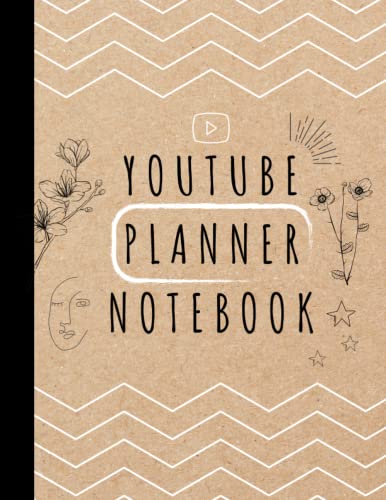 YOUTUBE PLANNER NOTEBOOK: Video Planner | | 200 Pages | Youtube Planner Log Book | 8.5 x 11 | Youtube Content Planner Notebook Planner for Youtubers | YouTube Journal Planners | Gifts for Youtuber