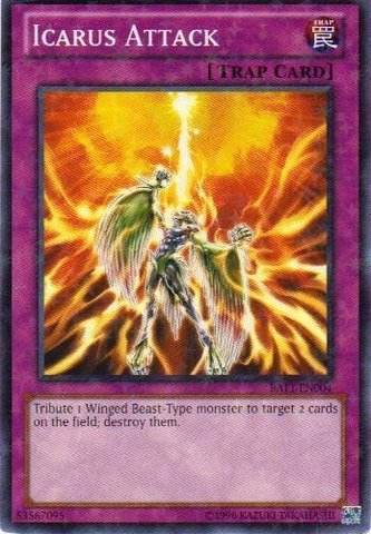 YU-GI-OH! - Icarus Attack (BATT-EN004) - Battle Pack Tournament Prize Cards - Unlimited Edition - Starfoil Rare by