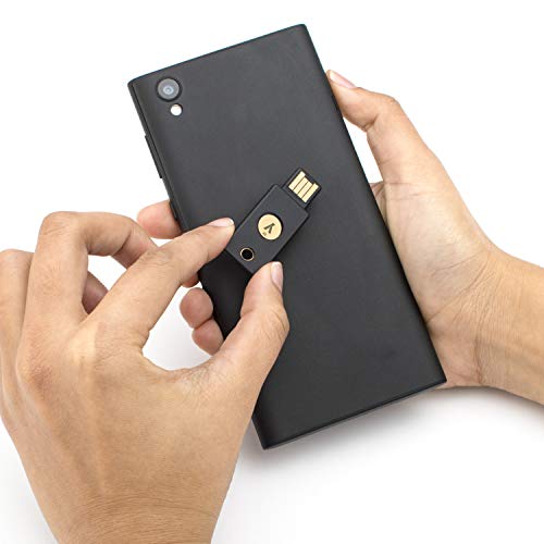 Yubico YubiKey 5 NFC, 2 Pasos de autenticación USB y NFC Security Key, Compatible con Puertos USB-A y Dispositivos móviles NFC, Protege Sus Cuentas en línea con más Que una contraseña