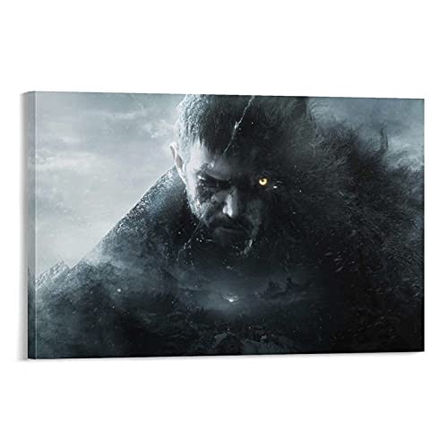 YUIKAI Póster de Resident Evil 8 Village Chris Redfield 9 - Lienzo decorativo para pared, diseño de cuadros, 30 x 45 cm