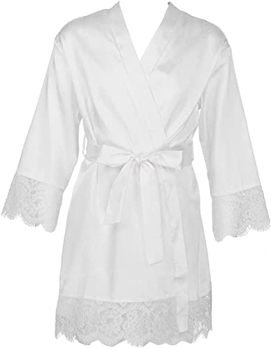 YUIOLIL Albornoz de satén de Pavo Real para niñas pequeñas, Bata de Kimono de Seda, camisón, Bata, Ropa de Dormir para SPA, Fiesta de Boda