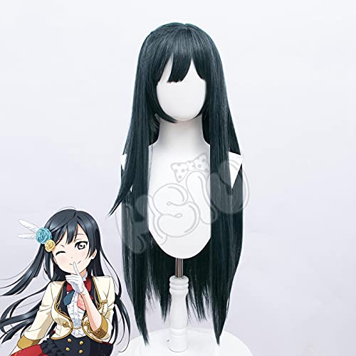 Yuki Setsuna cosplay Wig LoveLive PDP Perfect Dream Project cosplay Blue-purple long hair Fiber synthetic wig+wig cap
